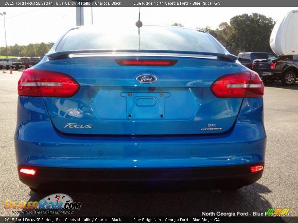 2015 Ford Focus SE Sedan Blue Candy Metallic / Charcoal Black Photo #4