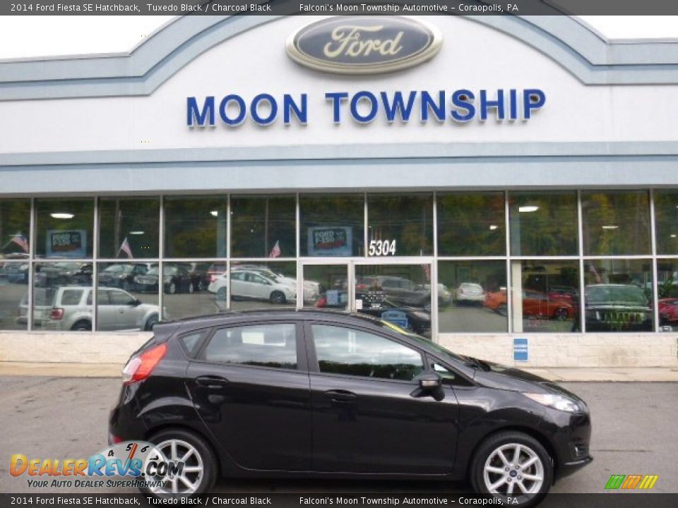 2014 Ford Fiesta SE Hatchback Tuxedo Black / Charcoal Black Photo #1
