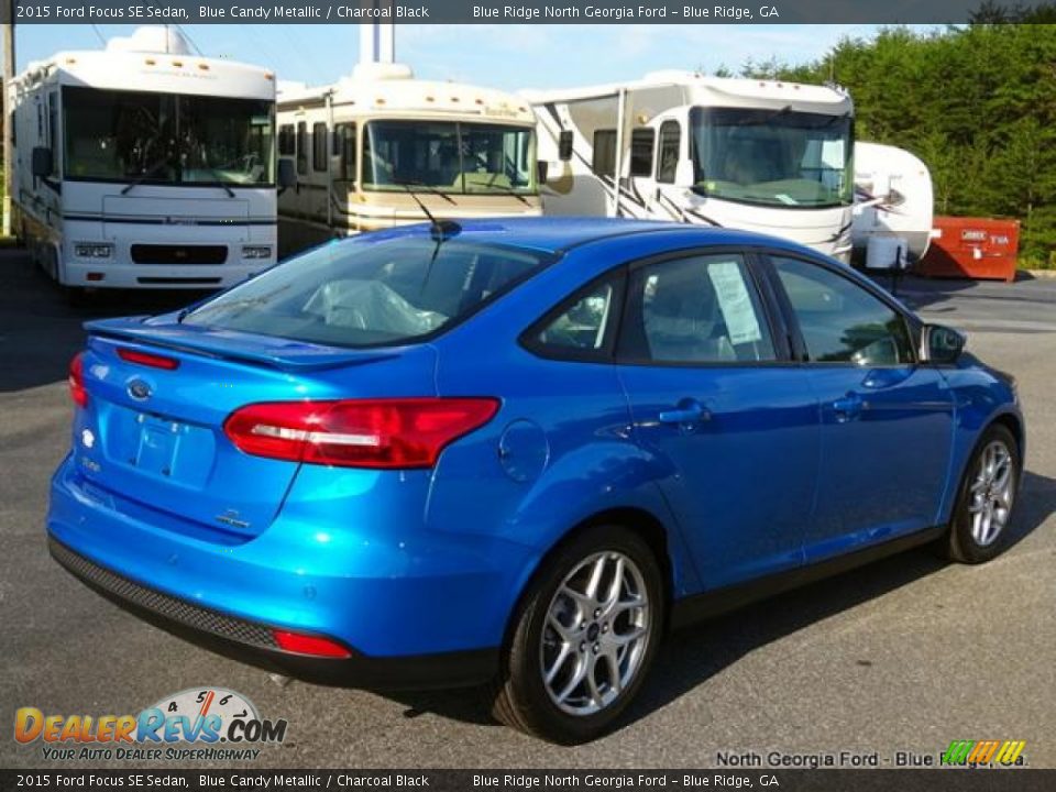 2015 Ford Focus SE Sedan Blue Candy Metallic / Charcoal Black Photo #5
