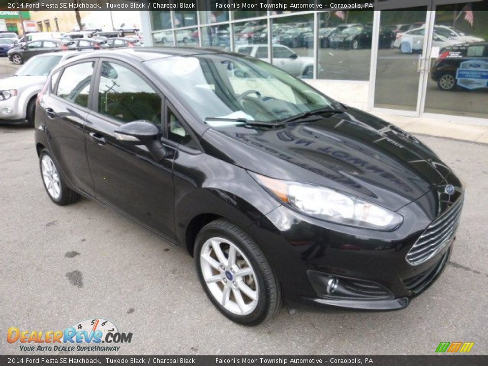 2014 Ford Fiesta SE Hatchback Tuxedo Black / Charcoal Black Photo #2