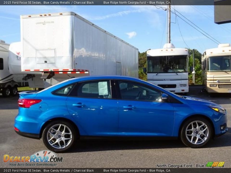 2015 Ford Focus SE Sedan Blue Candy Metallic / Charcoal Black Photo #6