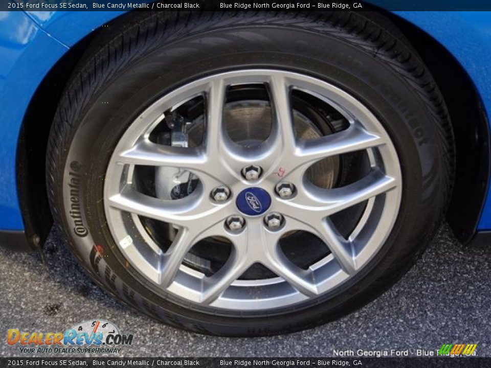 2015 Ford Focus SE Sedan Blue Candy Metallic / Charcoal Black Photo #9