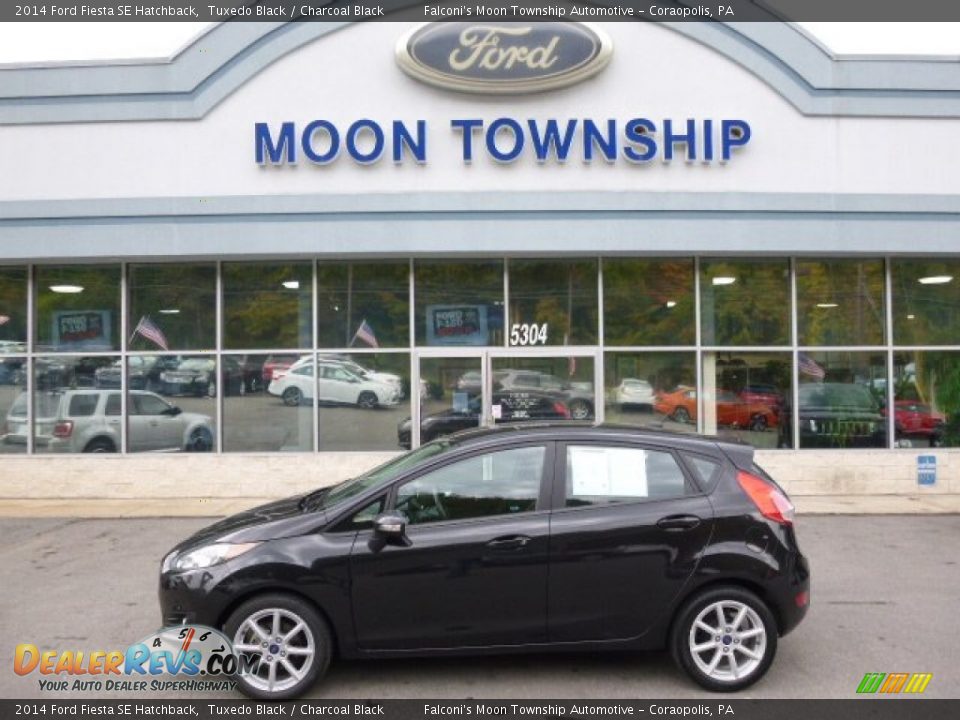 2014 Ford Fiesta SE Hatchback Tuxedo Black / Charcoal Black Photo #7