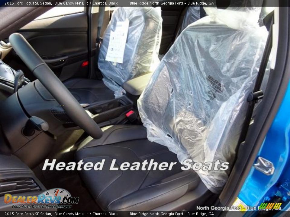 2015 Ford Focus SE Sedan Blue Candy Metallic / Charcoal Black Photo #11