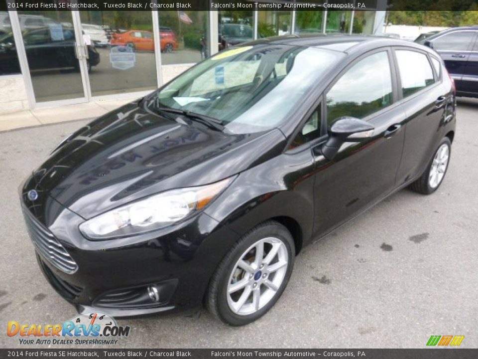 2014 Ford Fiesta SE Hatchback Tuxedo Black / Charcoal Black Photo #9