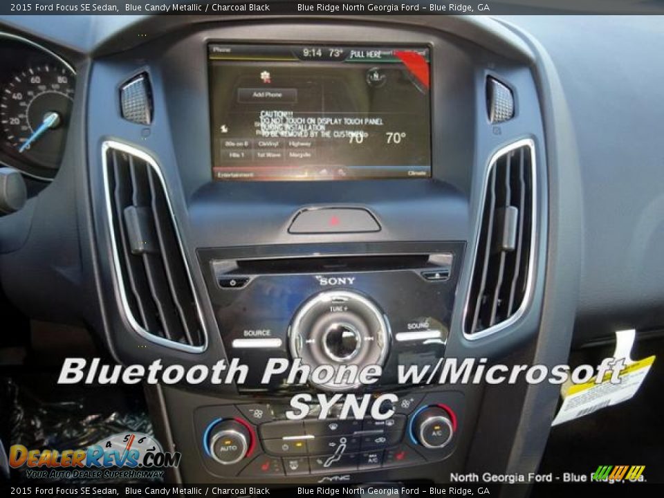 2015 Ford Focus SE Sedan Blue Candy Metallic / Charcoal Black Photo #19