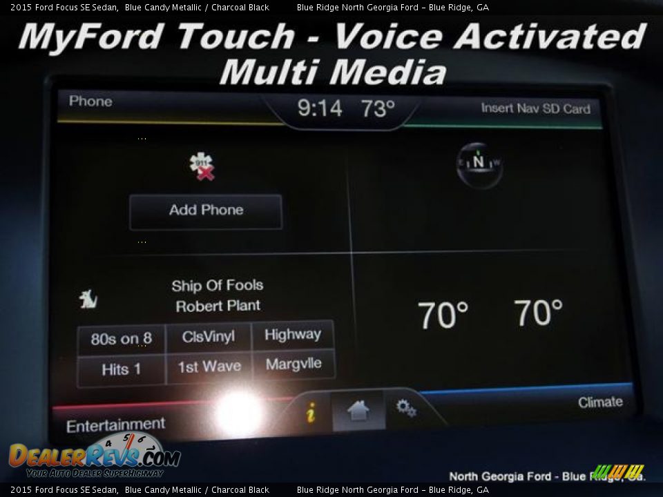 2015 Ford Focus SE Sedan Blue Candy Metallic / Charcoal Black Photo #20