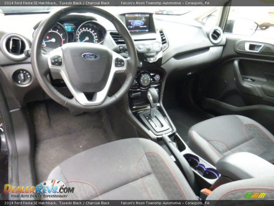 2014 Ford Fiesta SE Hatchback Tuxedo Black / Charcoal Black Photo #17