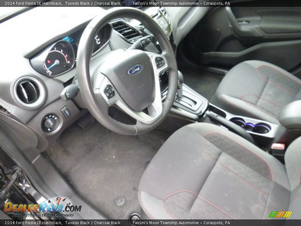 2014 Ford Fiesta SE Hatchback Tuxedo Black / Charcoal Black Photo #20