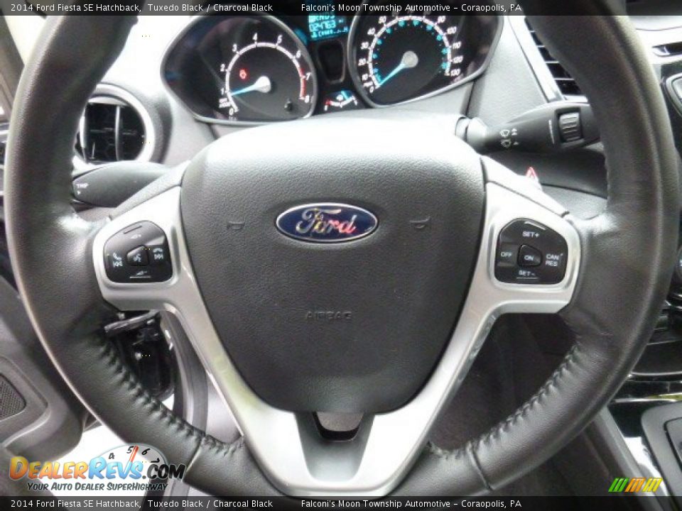 2014 Ford Fiesta SE Hatchback Tuxedo Black / Charcoal Black Photo #22