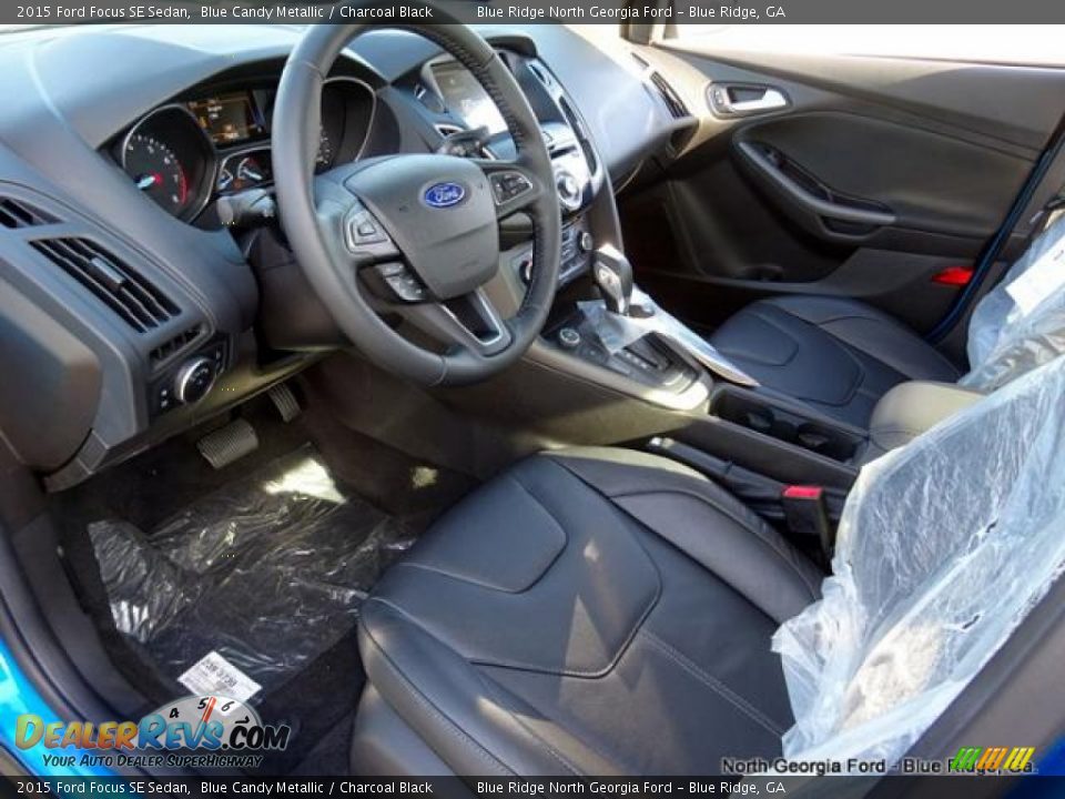 2015 Ford Focus SE Sedan Blue Candy Metallic / Charcoal Black Photo #29