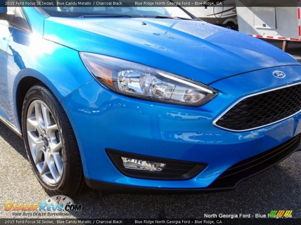 2015 Ford Focus SE Sedan Blue Candy Metallic / Charcoal Black Photo #34