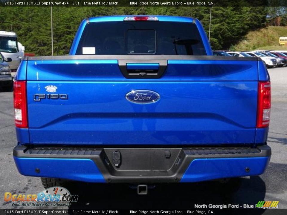 2015 Ford F150 XLT SuperCrew 4x4 Blue Flame Metallic / Black Photo #4