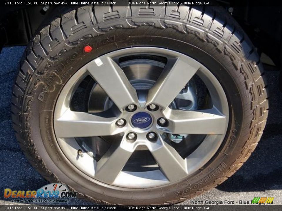 2015 Ford F150 XLT SuperCrew 4x4 Blue Flame Metallic / Black Photo #9