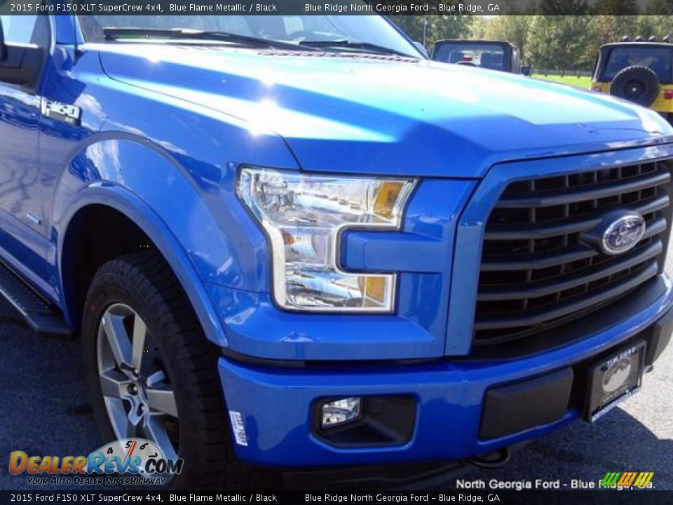 2015 Ford F150 XLT SuperCrew 4x4 Blue Flame Metallic / Black Photo #34