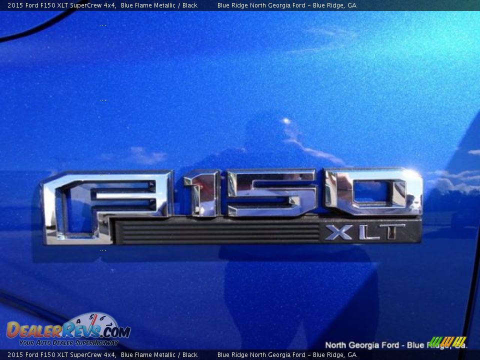 2015 Ford F150 XLT SuperCrew 4x4 Blue Flame Metallic / Black Photo #36