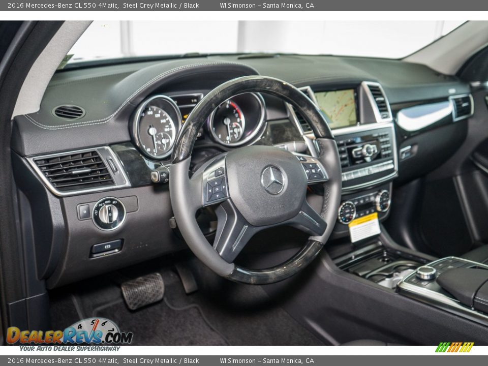 2016 Mercedes-Benz GL 550 4Matic Steel Grey Metallic / Black Photo #5