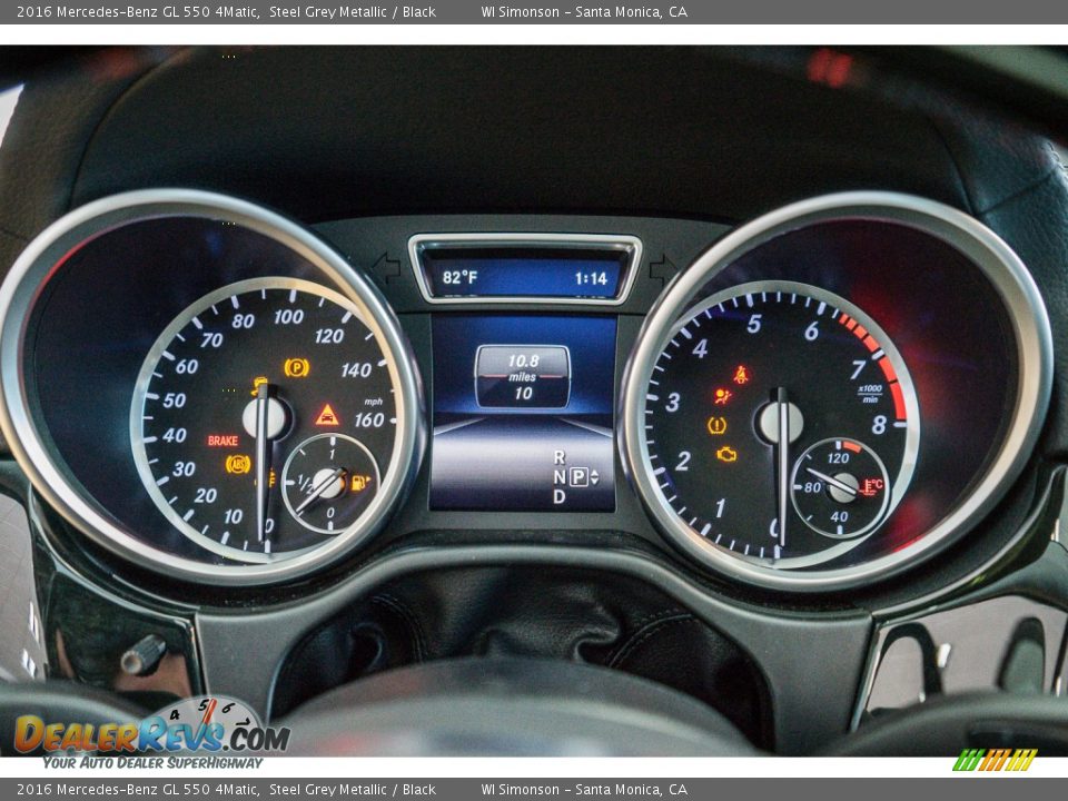 2016 Mercedes-Benz GL 550 4Matic Steel Grey Metallic / Black Photo #7