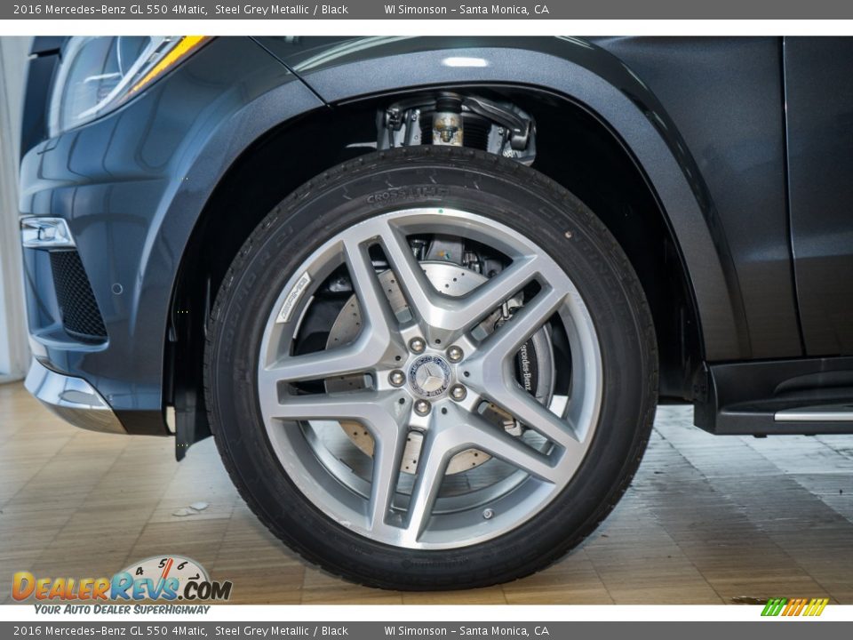 2016 Mercedes-Benz GL 550 4Matic Steel Grey Metallic / Black Photo #9