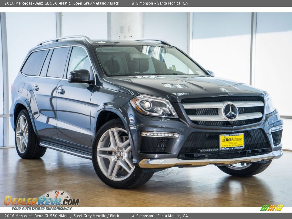 2016 Mercedes-Benz GL 550 4Matic Steel Grey Metallic / Black Photo #11