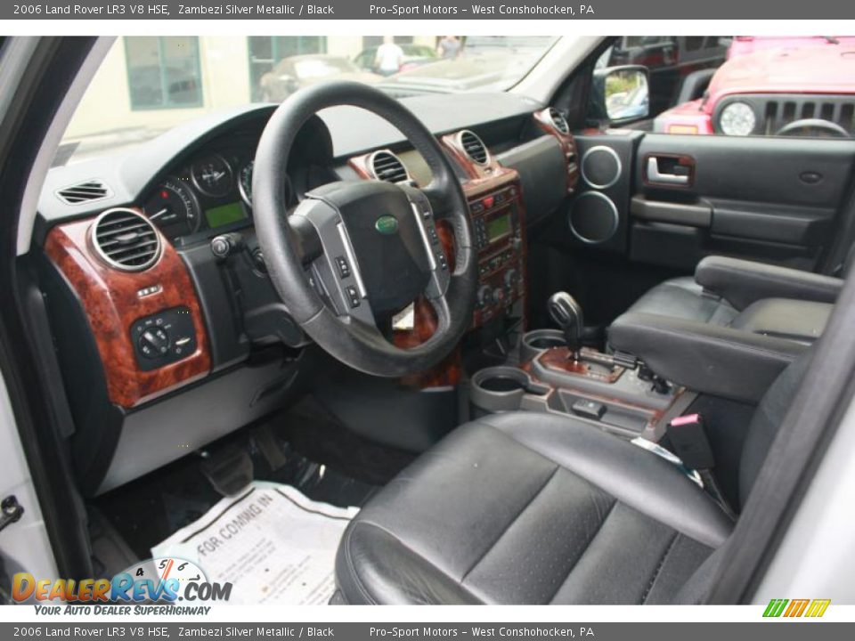 Black Interior - 2006 Land Rover LR3 V8 HSE Photo #19
