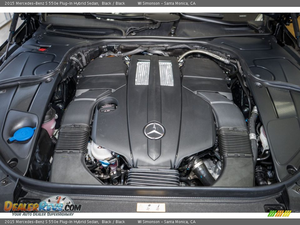 2015 Mercedes-Benz S 550e Plug-In Hybrid Sedan Black / Black Photo #9