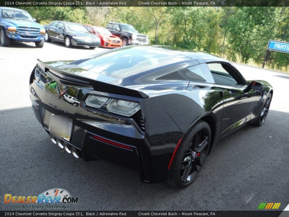 2014 Chevrolet Corvette Stingray Coupe Z51 Black / Adrenaline Red Photo #15