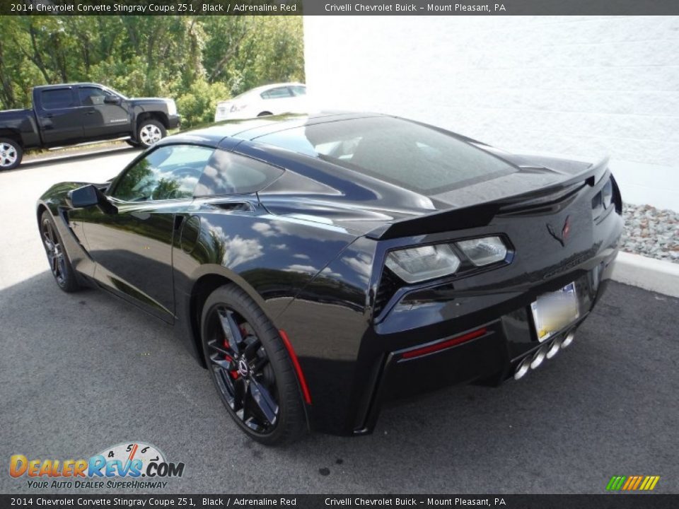 2014 Chevrolet Corvette Stingray Coupe Z51 Black / Adrenaline Red Photo #17