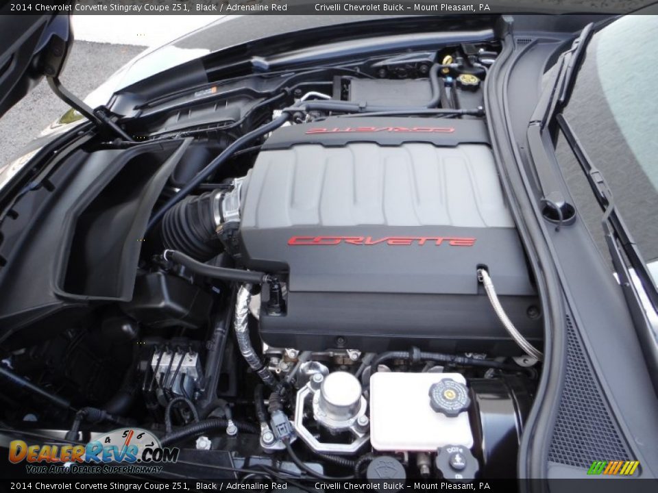 2014 Chevrolet Corvette Stingray Coupe Z51 Black / Adrenaline Red Photo #20