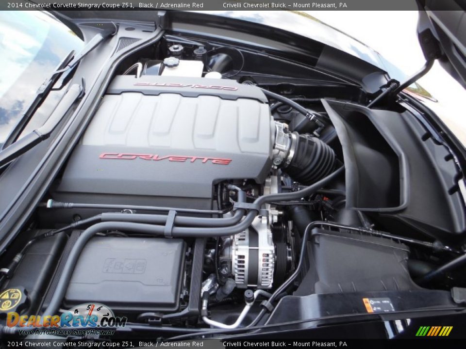 2014 Chevrolet Corvette Stingray Coupe Z51 Black / Adrenaline Red Photo #21