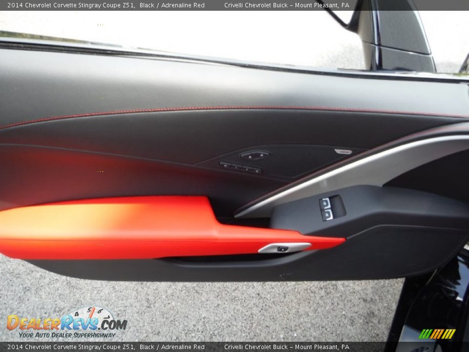 2014 Chevrolet Corvette Stingray Coupe Z51 Black / Adrenaline Red Photo #23
