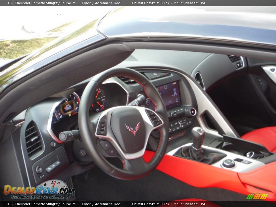 Adrenaline Red Interior - 2014 Chevrolet Corvette Stingray Coupe Z51 Photo #25
