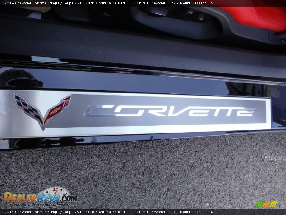 2014 Chevrolet Corvette Stingray Coupe Z51 Black / Adrenaline Red Photo #28