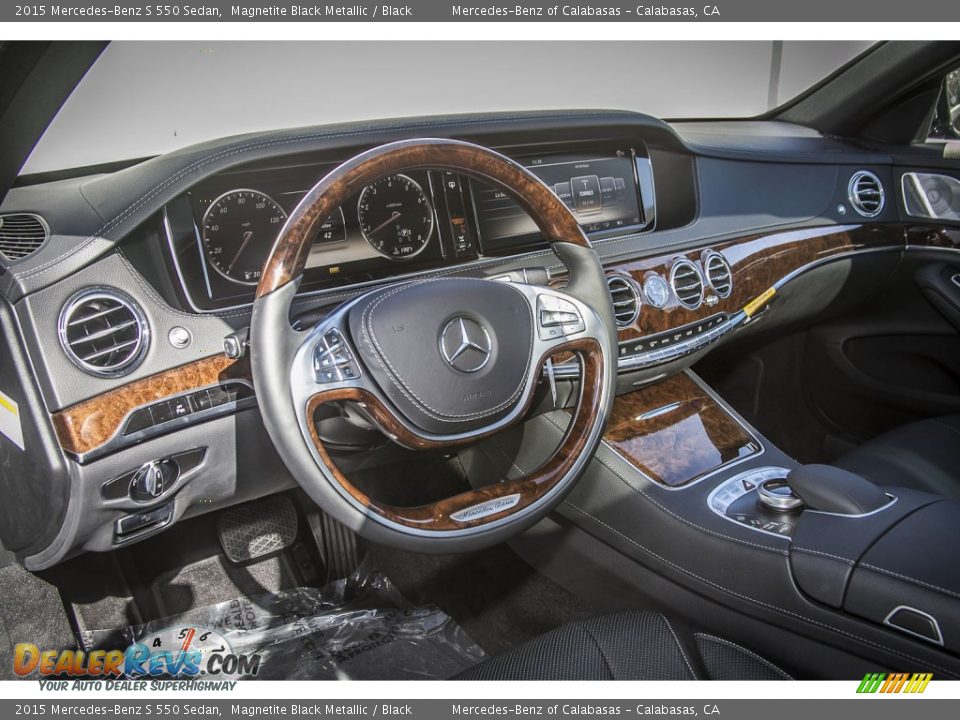 2015 Mercedes-Benz S 550 Sedan Magnetite Black Metallic / Black Photo #5