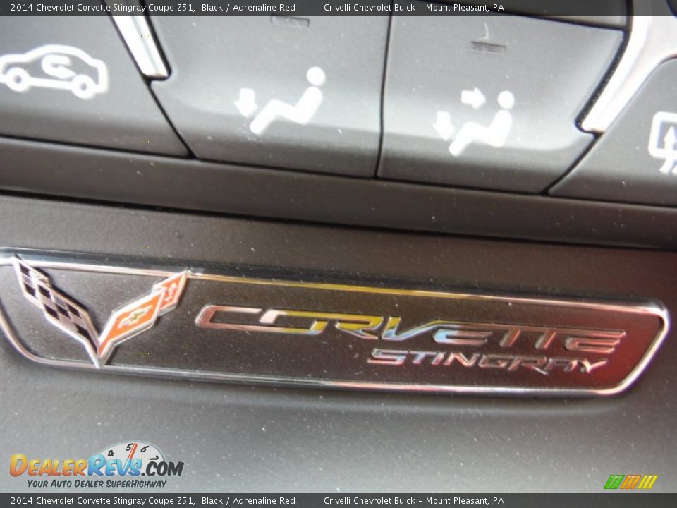 2014 Chevrolet Corvette Stingray Coupe Z51 Black / Adrenaline Red Photo #35