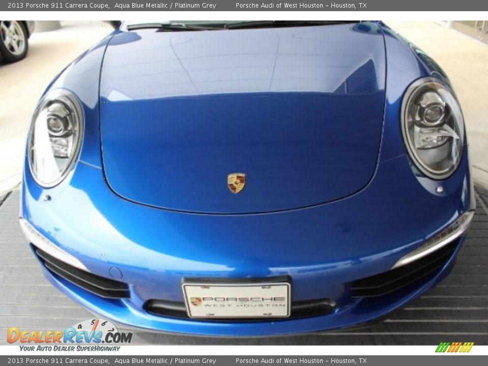 2013 Porsche 911 Carrera Coupe Aqua Blue Metallic / Platinum Grey Photo #2