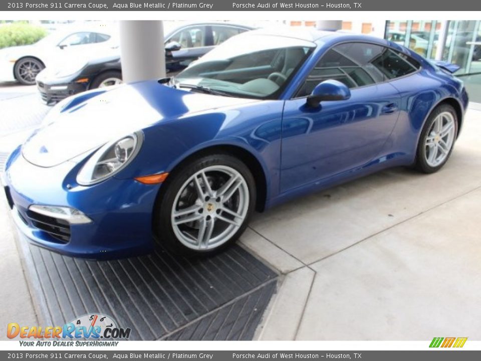 2013 Porsche 911 Carrera Coupe Aqua Blue Metallic / Platinum Grey Photo #6