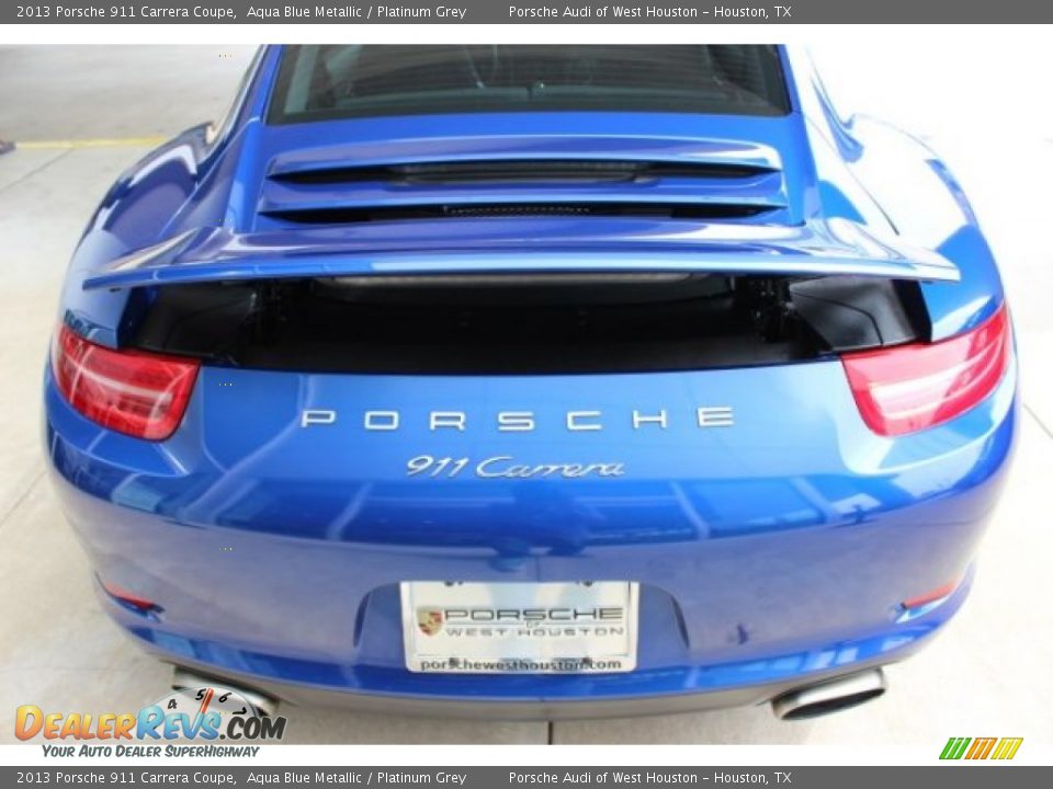 2013 Porsche 911 Carrera Coupe Aqua Blue Metallic / Platinum Grey Photo #9