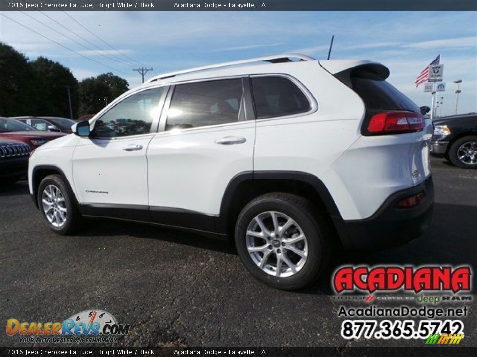 2016 Jeep Cherokee Latitude Bright White / Black Photo #2