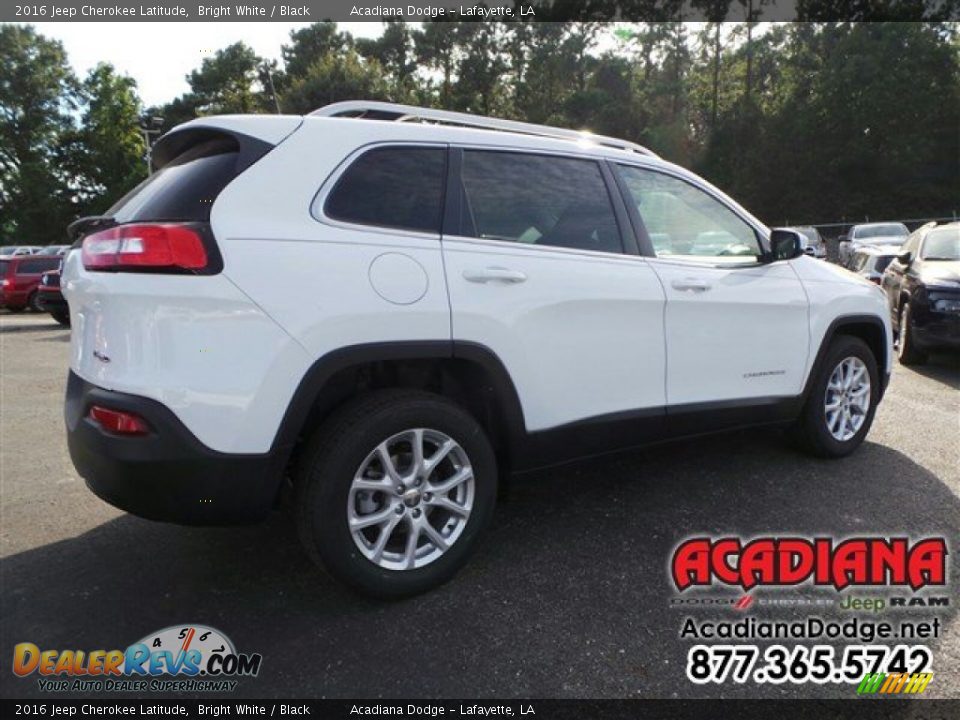 2016 Jeep Cherokee Latitude Bright White / Black Photo #3