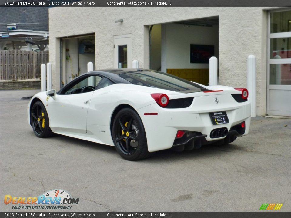 2013 Ferrari 458 Italia Bianco Avus (White) / Nero Photo #6