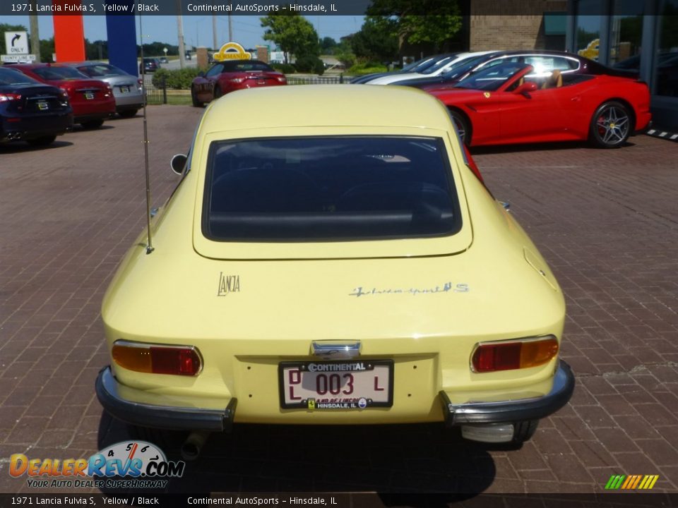 1971 Lancia Fulvia S Yellow / Black Photo #6