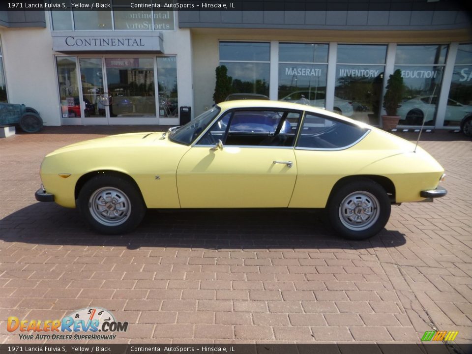 1971 Lancia Fulvia S Yellow / Black Photo #8