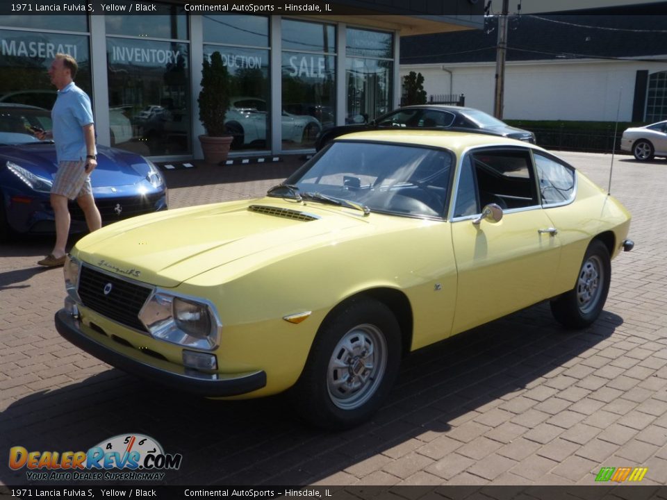 1971 Lancia Fulvia S Yellow / Black Photo #9