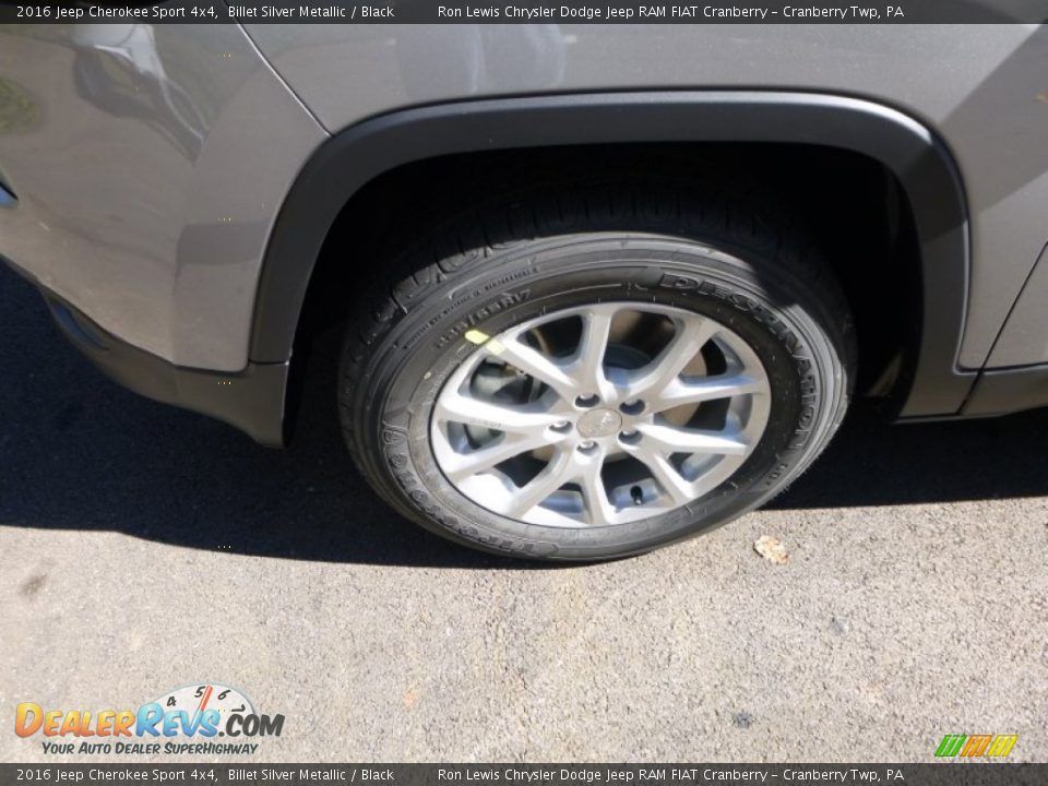 2016 Jeep Cherokee Sport 4x4 Billet Silver Metallic / Black Photo #2