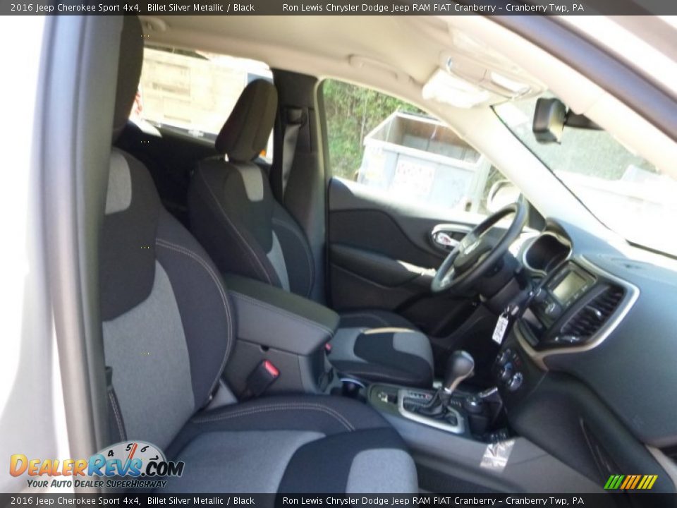 2016 Jeep Cherokee Sport 4x4 Billet Silver Metallic / Black Photo #9