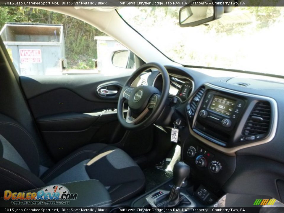 2016 Jeep Cherokee Sport 4x4 Billet Silver Metallic / Black Photo #10