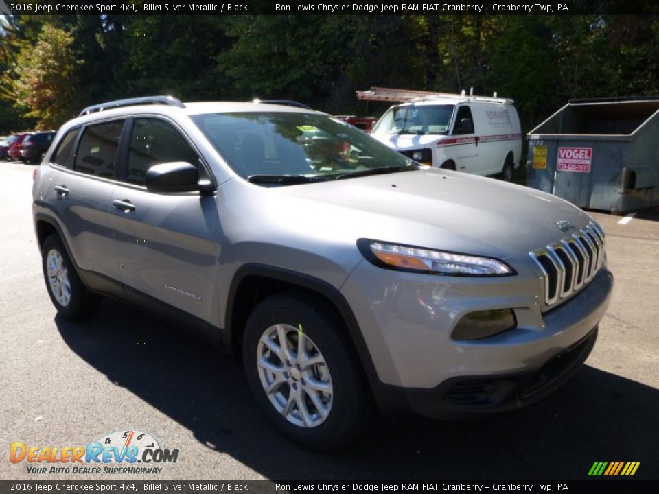 2016 Jeep Cherokee Sport 4x4 Billet Silver Metallic / Black Photo #11