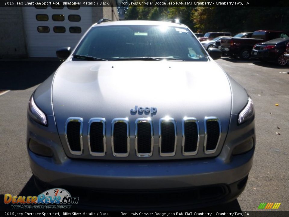 2016 Jeep Cherokee Sport 4x4 Billet Silver Metallic / Black Photo #12