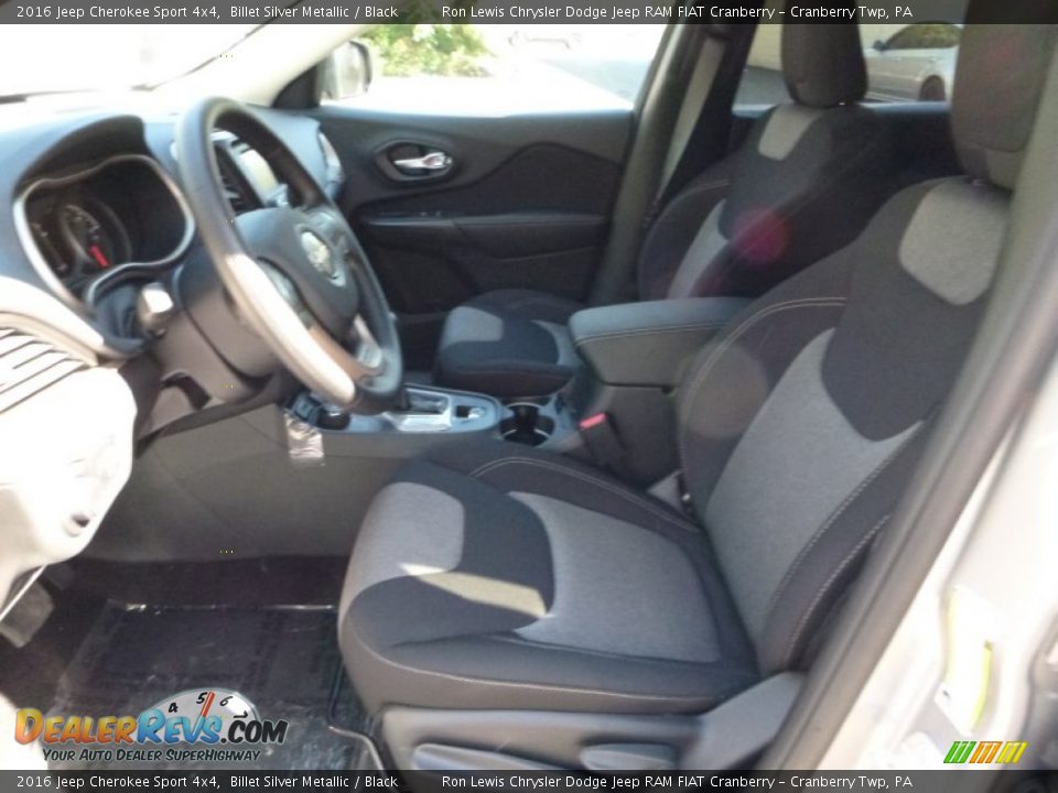 2016 Jeep Cherokee Sport 4x4 Billet Silver Metallic / Black Photo #14